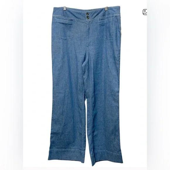 Perfect like new Anthropologie PILCRO High Rise Wide Leg Trouser Jeans 28 - Picture 5 of 10